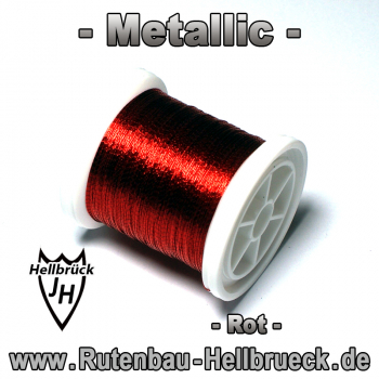 Bindegarn Metallic - Stärke: -C- Farbe: Rot